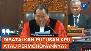 Momen Kuasa Hukum Gerindra Salah Baca Petitum Hakim MK Tertawa [upl. by Dranyer]