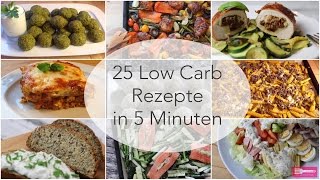 25 Low Carb Rezepte in 5 Minuten I Sandras Kochblog I Low Carb I einfache Rezepte I Anfänger Rezepte [upl. by Maleeny]