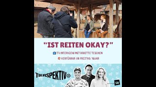 Ist Reiten eigentlich okay  Interview mit Babette Teschen mit dem Saarländischen Rundfunk [upl. by Peugia]