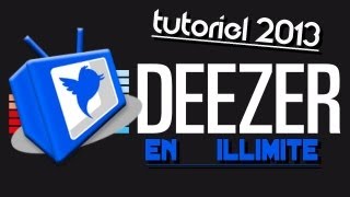 Deezer en illimité supprimer limite supprimer pub deezer débrider Deezer  2016 [upl. by Ecidnarb767]