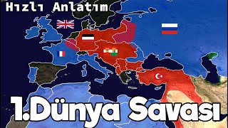 I Dünya Savaşı  Haritalı Hızlı Anlatım  Tek Part [upl. by Ettessil30]