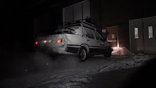 Volvo 740 Extreme cold start 36°C [upl. by Ario]