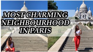 🇫🇷 WALKING TOUR IN PARIS  MONTMARTRE [upl. by Ahsanat]