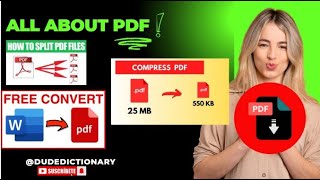 All About PDF  Compress  Split  Change format [upl. by Brenk]