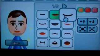 Creation of Mii on my Nintendo Wii [upl. by Zimmermann]