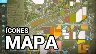 COMO SABER O QUE SÃO OS ÍCONES DO MAPA  FARMING SIMULATOR 22 EP47 [upl. by Odele]