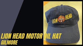 Gilmore Lion Head Motor Oil Hat Navy Blue with Embroidery at California Car Cover [upl. by Koser]