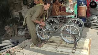 Complete Process Of Making Wooden Hand Cart  Hand Cart Making Process  Amazing Skills [upl. by Coppins646]