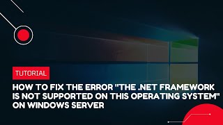 How To Fix Instal Net Framework 472 has not been installed because [upl. by Hamachi]