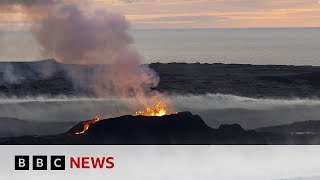 Iceland volcano eruption fears prompts evacuation of Grindavik area  BBC News [upl. by Miner]