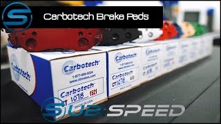 Subispeed  Carbotech Brake Pad Overview [upl. by Lynde175]