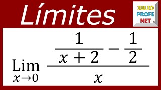 LÍMITES ALGEBRAICOS  Ejercicio 1 [upl. by Melleta]