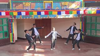 Hindi remix dance amazingly performed by class 10 stdsNamgyal secondary schoolLast day of school [upl. by Artenek]