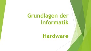 Digitale Grundlagen Hardware einfach und kurz erklärt [upl. by Eniala]