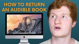 How to Return a Book on Audible on Your Computer  Tutorial [upl. by Stelu]