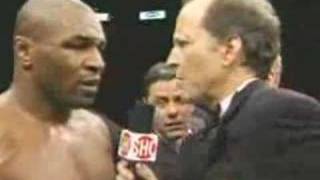 Mike Tyson Post Fight Interview Broken Back [upl. by Kreegar]