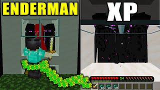 Best 120 Enderman XP Farm in Minecraft Bedrock MCPE [upl. by Gerson]