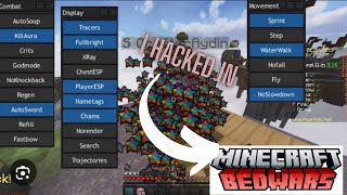 BedWars but I have to play with hacks [upl. by Ahtamat428]