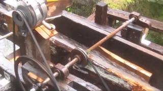 12 V waterwheel generator Installation Rostfest 2012 [upl. by Bushore212]