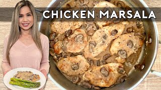 CREAMY CHICKEN MARSALA  How To Make Chicken Marsala [upl. by Eirlav708]