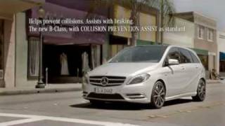 BClass  Collision Prevention Assist [upl. by Neemsaj]