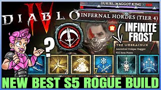 Diablo 4  New Best S5 Highest Damage Rogue Build Guide  New OP Barrage Combo  EASY FAST Endgame [upl. by Aelyk833]