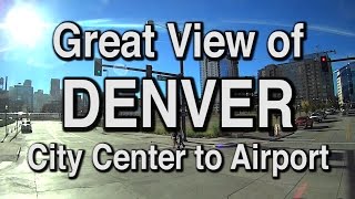 Great view of DENVER City center to airport コロラド州デンバーの風景 denver [upl. by Garold]