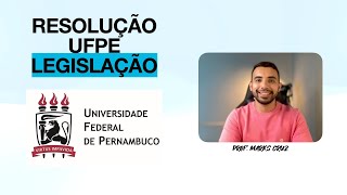 Resolução da prova de legislação da UFPE  concurso Nível D [upl. by Meehaf]