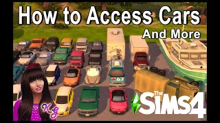 How to Access Cars and More in The Sims 4 [upl. by Vastah]