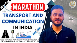 Transport and Communication in India  ONE SHOT  By Tawqeer Sir  For All Competitive Exams [upl. by Derdlim]