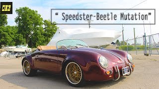 quotSpeedsterBeetle Mutationquot  1955 Speedster 356 Replica With VW Beetle Engine [upl. by Eimaral678]