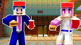 HACEMOS LA HAMBURGUESERÍA 🍔 EN DIAMOND CENTER EN MINECRAFT 14 [upl. by Aroda]