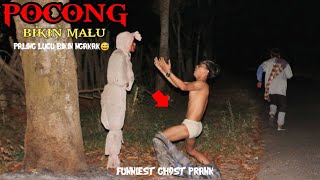 Prank Pocong Bikin Malu  Auto Melorot Paling Lucu Bikin Ngakak😂😂 [upl. by Acalia]