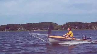 Heel free kite boat prototype kitesailing fast on Schlei and Kieler Woche [upl. by Sholem381]