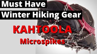 MUST HAVE WINTER HIKING GEAR  Kahtoola Microspikes Review [upl. by Kenji322]