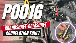 How to Test amp Fix P0016 Crankshaft  Camshaft Position Correlation Bank 1 Sensor A Bank 1  Intake [upl. by Gamber]