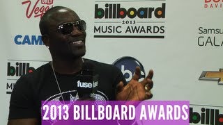 Akon Talks 2013 Billboard Awards Performance  Backstage Interview [upl. by Robin]