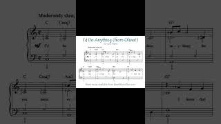 Id Do Anything Short easy piano [upl. by Whiting]