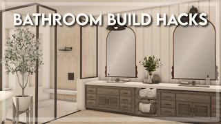 6 Bathroom Build Hacks for Bloxburg [upl. by Ahtebbat]