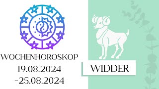 ♈ Wochenhoroskop  Widder  1908250824  KW 342024 [upl. by Nadnerb]