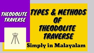 THEODOLITE TRAVERSE  TYPES OF TRAVERSE  METHODS OF TRAVERSE [upl. by Innej]