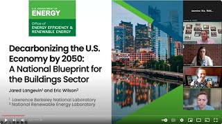 DOE’s National Building Decarbonization Blueprint State Plans and Opportunities for Collaboration [upl. by Ettennal]