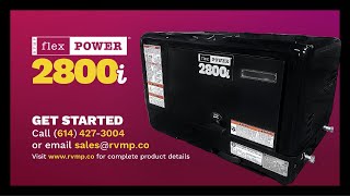 RVMP Flex Power® 2800i  The Lightest amp Most Efficient DualFuel RV Generator [upl. by Oinotla]