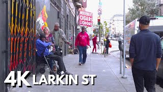 【4K】WALK SAN FRANCISCO LARKIN ST CALIFORNIA USA VIDEO [upl. by Dayna455]