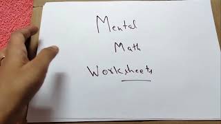 Mental Math Worksheets  Mental Math for Grade 1  Importance of mental math  Parenting tips [upl. by Anailuj41]