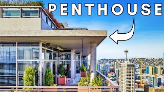 INSIDE A 2300000 PENTHOUSE CONDO In Downtown Seattle [upl. by Llevron]