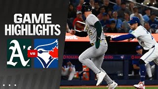 As vs Blue Jays Game Highlights 81124  MLB Highlights [upl. by Alaster498]