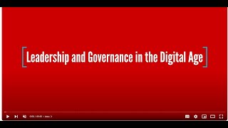 Conference on Leadership and Governance in the Digital Age recap [upl. by Yee]