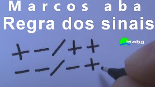 Regra dos Sinais  mais com menos   Matemática [upl. by Yrolg]