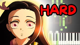 Demon Slayer  Kimetsu no Yaiba OP  Gurenge  Hard Piano Tutorial [upl. by Terej927]